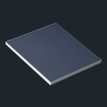 Navy Blue Notizblock<br><div class="desc">This dark shade of the world's most popular color was once called marine blue and has been used by the British Navy since the eighteenth century. Navy blue represents trust and stability and is less attention-seeking than lighter shades of blue. Navy blue is conservative and evokes feelings of tradition and...</div>