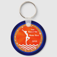 Navy Blue, Orange, White, Gymnastics Team Geschenk