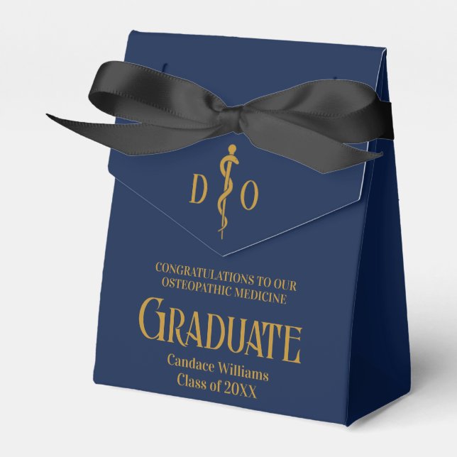 Navy Blue Osteopathic Medical School Abschluss Geschenkschachtel (Vorderseite)