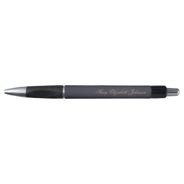 Navy Blue Personalisiert Name Kugelschreiber (Vorderseite)