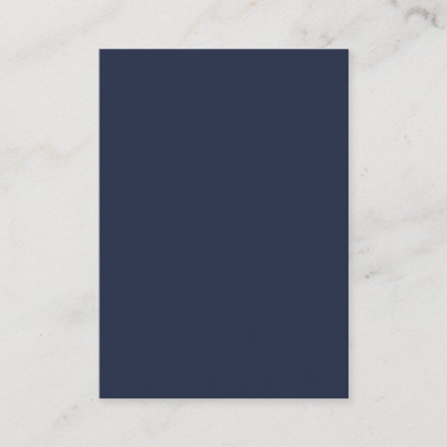 Navy Blue Platzkarte (Vorderseite)