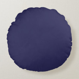Navy Blue Round Pillow Rundes Kissen