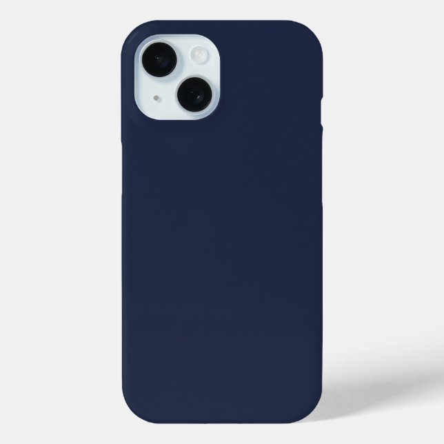 Navy Blue Schlicht Color Phone Case (Rückseite)