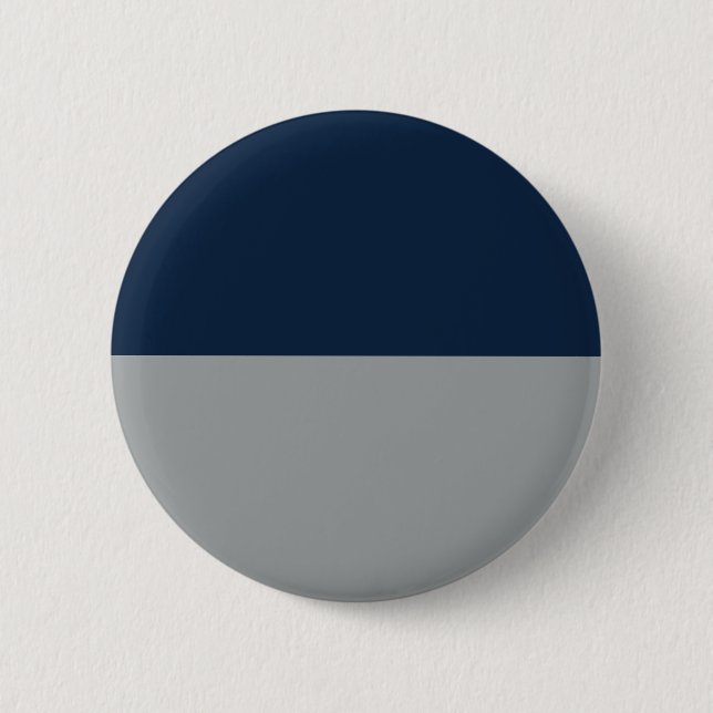 Navy Blue & Silver Gray Custom Buttons (Vorderseite)