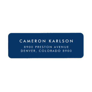 Navy Blue Simple San Serif Typografie
