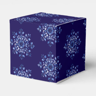 Navy Blue Snowflake Fevor Boxes Geschenkschachtel