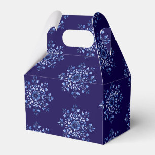 Navy Blue Snowflake Fevor Boxes Geschenkschachtel