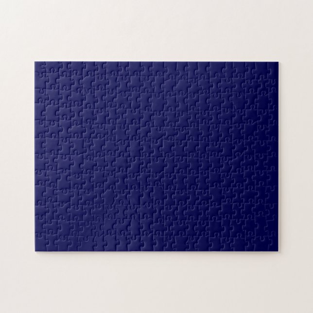 Navy Blue Solid Color Anpassen (Horizontal)