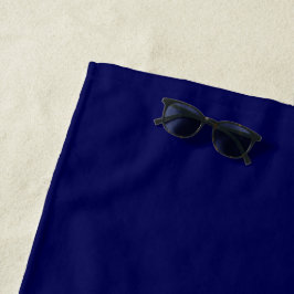 Navy Blue Solid Color Anpassen Strandtuch