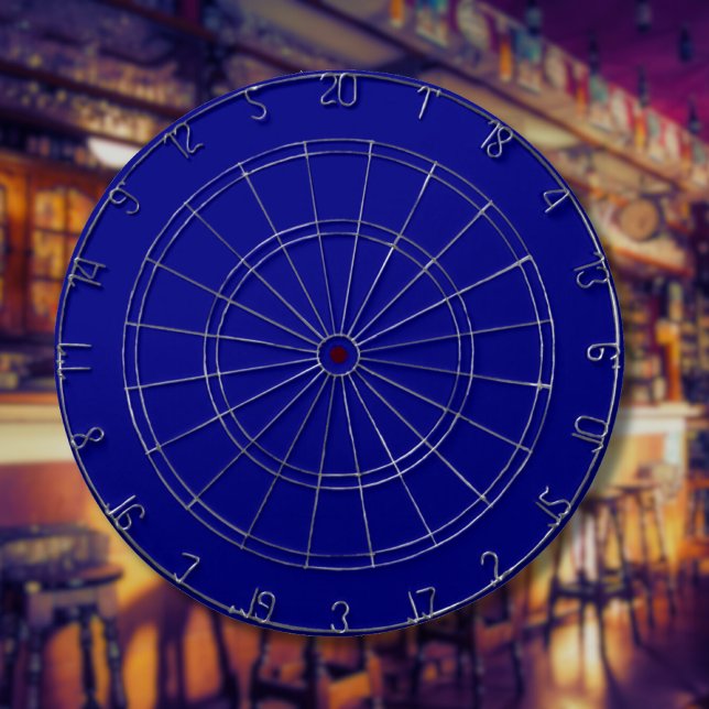 Navy Blue Solid Color | Classic | elegant Dartscheibe (Von Creator hochgeladen)