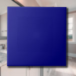 Navy Blue Solid Color | Classic | elegant Fliese<br><div class="desc">Navy Blue Solid Color | Classic | elegant | Trendy | Stilvoll | Geschenk</div>