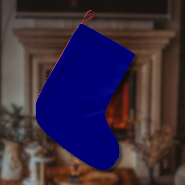 Navy Blue Solid Color | Classic | elegant Kleiner Weihnachtsstrumpf (Von Creator hochgeladen)