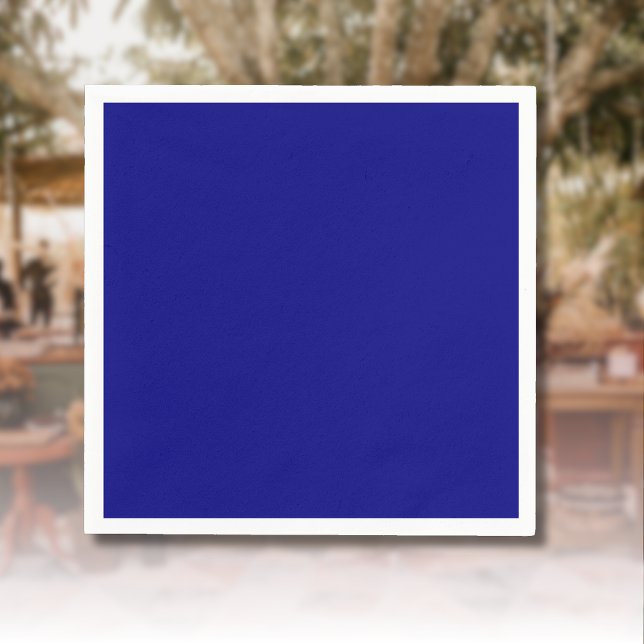 Navy Blue Solid Color | Classic | elegant Serviette (Von Creator hochgeladen)