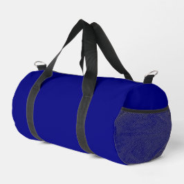 Navy Blue Solid Color Duffle Bag