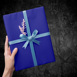 Navy Blue Solid Color Geschenkpapier