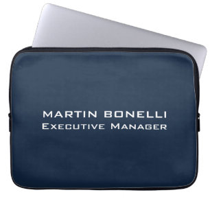 Navy Blue Special Einzigartige moderne Führungskra Laptopschutzhülle