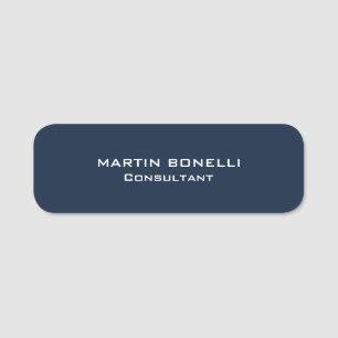 Navy Blue Special Einzigartiger moderner Berater Namensschild