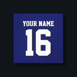 Navy Blue Sports Jersey Team Jersey Leinwanddruck<br><div class="desc">Preppy Solid Color Navy Blue Team Jersey / Sports Jersey / Football Jersey / Rugby Jersey mit Individuelle Name Passen Sie dies mit Ihrem eigenen Namen oder Teamname und einer Nummer an. Sie können Größe, Farbe und Platzierung des Textes ändern, wenn Sie Änderungen vornehmen, die Farbe des Textes ändern oder...</div>