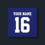Navy Blue Sports Jersey Team Jersey Leinwanddruck<br><div class="desc">Preppy Solid Color Navy Blue Team Jersey / Sports Jersey / Football Jersey / Rugby Jersey mit Individuelle Name Passen Sie dies mit Ihrem eigenen Namen oder Teamname und einer Nummer an. Sie können Größe, Farbe und Platzierung des Textes ändern, wenn Sie Änderungen vornehmen, die Farbe des Textes ändern oder...</div>