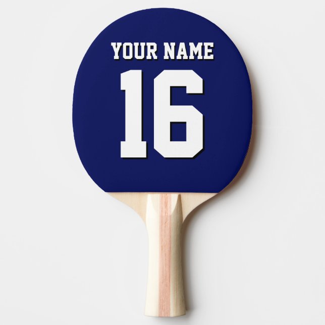 Navy Blue Sports Jersey Team Jersey Tischtennis Schläger (Vorderseite)