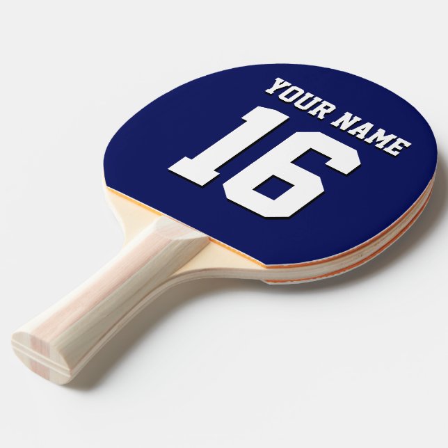 Navy Blue Sports Jersey Team Jersey Tischtennis Schläger (Vorderseite)