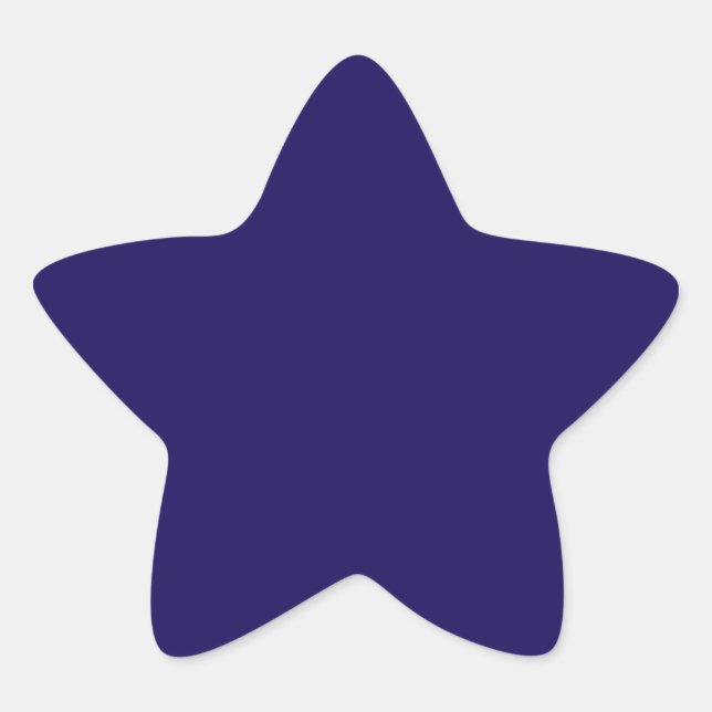 Navy Blue Star Stickers (Vorderseite)