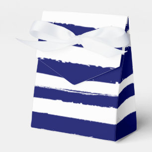 Navy Blue Striping Geschenkschachtel