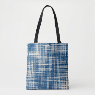 Navy Blue Stylipe Muster Tasche