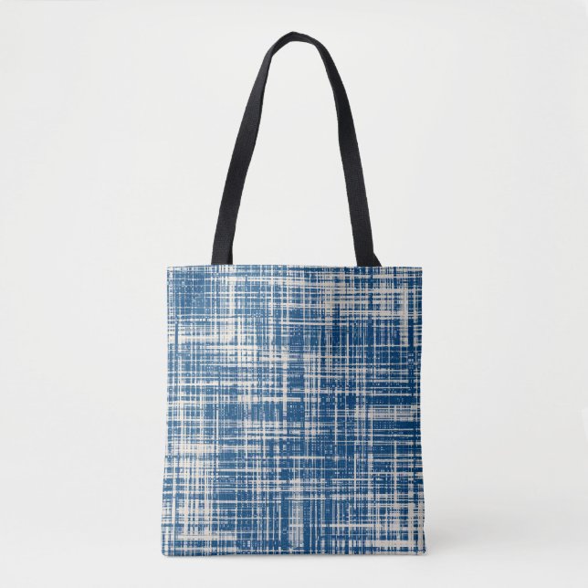 Navy Blue Stylipe Muster Tasche (Vorderseite)