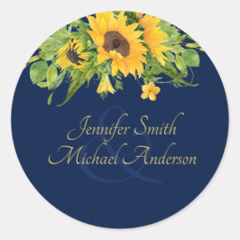 Navy Blue Sunfloves Paare bevorzugen Sticker