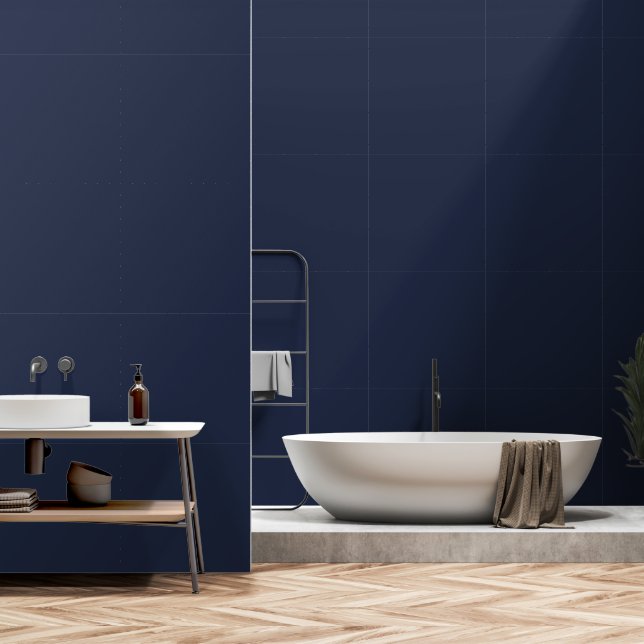 Navy Blue Tapete (Badezimmer)