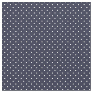 Navy Blue Tiny Dots Stoff