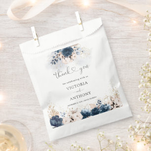 Navy Blue und Dusty Rose Brautparty Fevor Bag Geschenktütchen