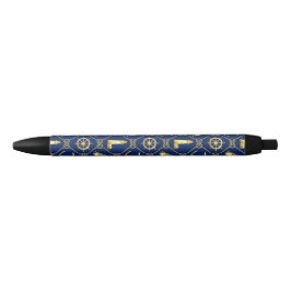 Navy Blue und Gold Nautic Kugelschreiber