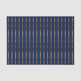 Navy Blue und Gold Streifen Seidenpapier