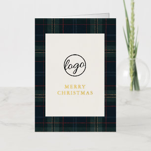 Navy Blue und Green Kariert Business Weihnachten