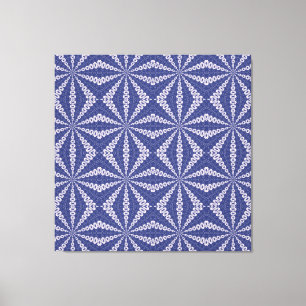 Navy Blue und Rosa Origami Fortune Teller Muster Leinwanddruck