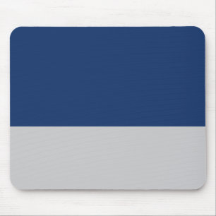 Navy Blue und Silver Mousepad
