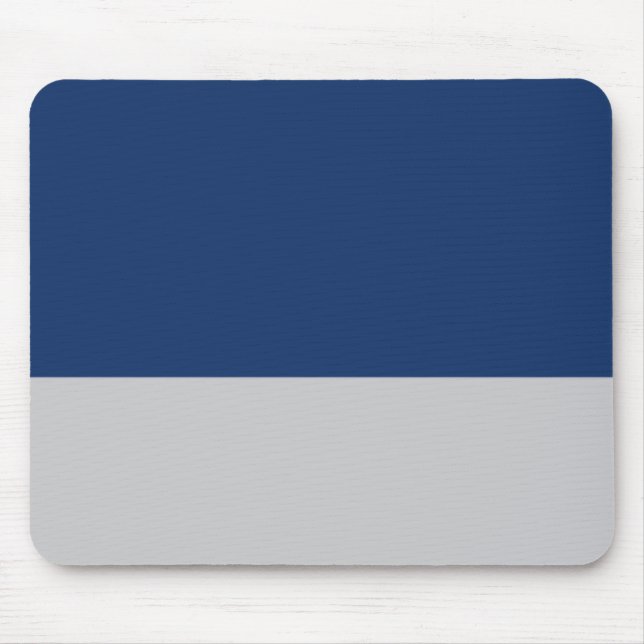 Navy Blue und Silver Mousepad (Vorne)