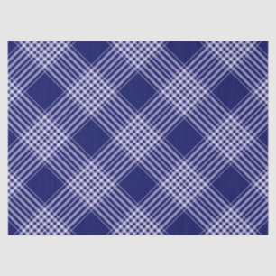 Navy Blue und Weiß Kariert Seidenpapier