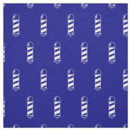 Navy Blue und White Barbershop Pole Pattern Stoff