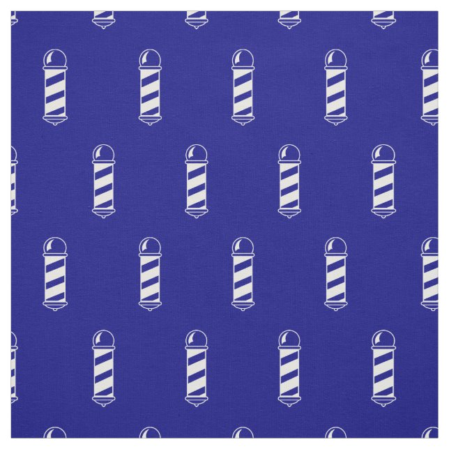 Navy Blue und White Barbershop Pole Pattern Stoff (Muster)
