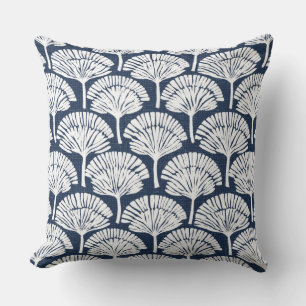 Navy Blue und White Coastrow Kissen