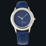 Navy Blue und White Modern Monogram Armbanduhr<br><div class="desc">Unsere Navy Blue and White Modern Monogram Collection: Erhöhen Sie Ihre Wohngestaltung mit unserer ausgeklügelten Kollektion, die ein zeitgenössisches Marineblau-Farbschema bietet. Jedes Stück ist sorgfältig gefertigt, um Eleganz und Stil zu entfesseln, um jedem Zimmer eine Touch modernen Flairs hinzuzufügen. Egal ob Sie mit Monogramm Kissen, personalisierte Wandkunst oder elegantes Küchenzubehör...</div>