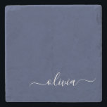 Navy Blue und White Modern Monogram Steinuntersetzer<br><div class="desc">Unsere Navy Blue and White Modern Monogram Collection: Erhöhen Sie Ihre Wohngestaltung mit unserer ausgeklügelten Kollektion, die ein zeitgenössisches Marineblau-Farbschema bietet. Jedes Stück ist sorgfältig gefertigt, um Eleganz und Stil zu entfesseln, um jedem Zimmer eine Touch modernen Flairs hinzuzufügen. Egal ob Sie mit Monogramm Kissen, personalisierte Wandkunst oder elegantes Küchenzubehör...</div>