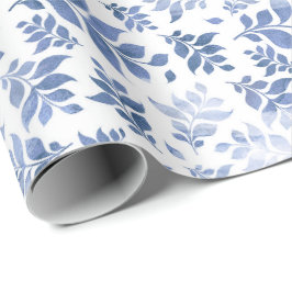 Navy Blue und White Watercolor Geschenkpapier