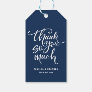 Navy Blue Vielen Dank, dass Sie so viel Buchstaben Geschenkanhänger