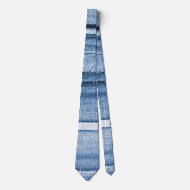 Navy Blue Watercolor Ombre Krawatte (Vorderseite)