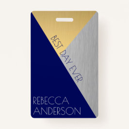 Navy Blue Wedding VIP Creative Escort Platzkarte Ausweis