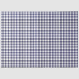 Navy Blue & White Gingham Musterpapier Seidenpapier
